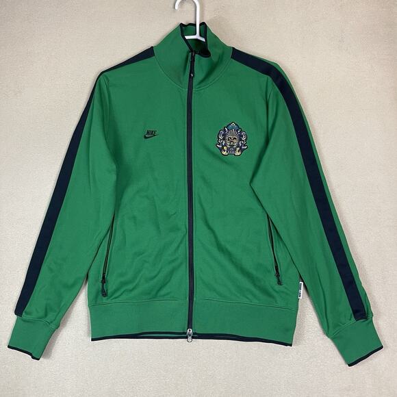 Nike Other - Nike Track Jacket Mens M Green South Africa Soccer Full‎ Zip Embroidered Logo